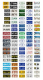 1/18 scale model car assorted USA Maryland license plates state tags 1:18