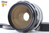 Black Nikon Nikkor-O 35mm f/2 manual focus lens with front glass and ridged barrel