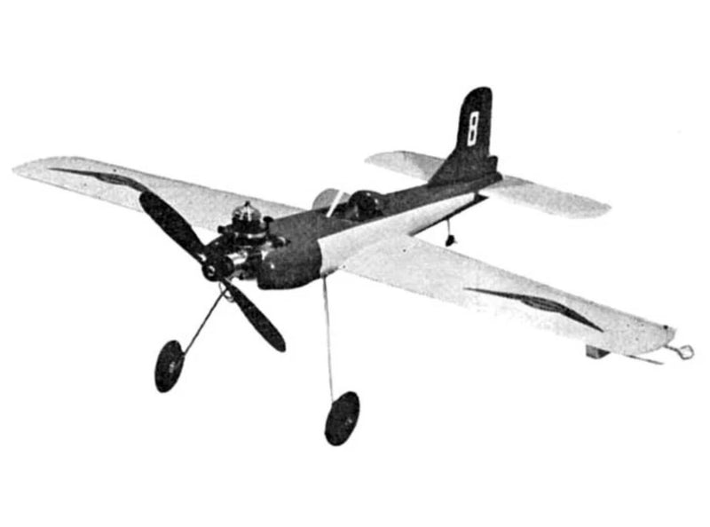 Hush buggy design by Ray Malmstrom RC Airplane Control Line Short Kit CL + Plan