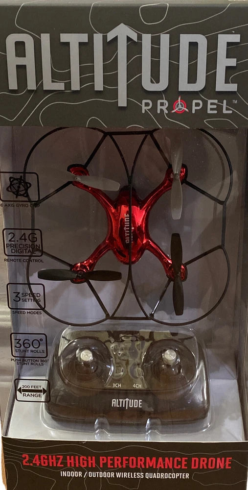 Altitude by Propel 2.46ghz High Performance Drone  Wireless Quadrocopter Red New