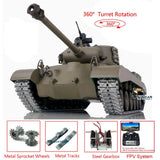 Henglong 1/16 7.0 Upgraded M26 Pershing IR FPV BB RTR RC Tank 3838 360¡ã Turret