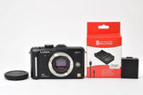 Panasonic GF1 Mirrorless Camera Body Black 4,212 Shots Used