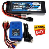 NHX hard case LiPo battery pack with XT60 and EZ6 charger kit
