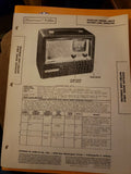 Photofact repair folder with Gilfillan Model 68B-D battery radio schematic pages