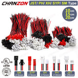 JST PH2 XH SYP SM 2.5mm Plug Connector 2pin Cable Male Female RC Lipo Battery