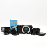 Panasonic Lumix GM1 Camera Kit Black DMC-GM1K with Lens, 4GB SD, USBC Cable