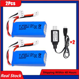 2¡Á 7.4v 450mah 20c Lipo Battery + USB For Wltoys K969 K979 K989 K999 P929 Rc Car
