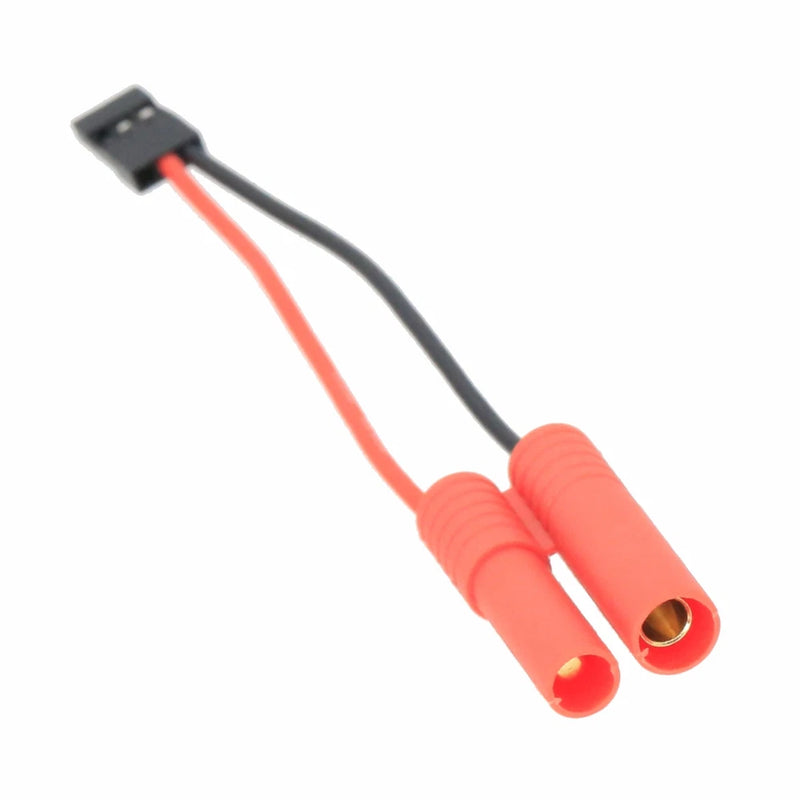 HXT 4mm Male+/Female- to JR Futaba Female Adapter 20awg 4" Wire RC LIPO Battery