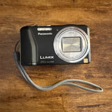 Lumix Panasonic Dmc-Zs 19 Digital Camera Tested Working Black/Silver Cam