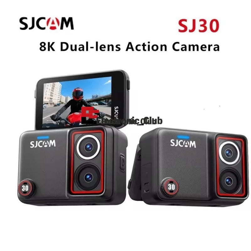 SJCAM SJ30 8K 2.5" Touch-Screen Dual Lens Action Camera Sensor SteadyMotion