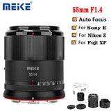 Meike AF STM 55mm F1.4 Auto Focus APS-C Portrait Lens for Nikon Z Fuji X Sony E