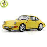 1/18 Norev 187328 Porsche 911 964 Carrera 2 1992 Yellow Diecast Model Car