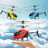 Remote Control Helicopter LED Drone Induction Motion Sensor USB Charge