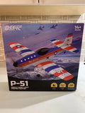 DEERC P-51 single-wing light piston fighter RC model box with plane artwork