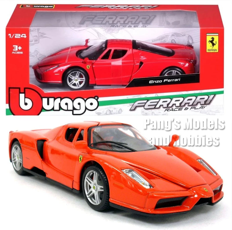 2002 Ferrari Enzo Type F140 1/24 Scale Diecast Model - Bburago - RED w/ BOX