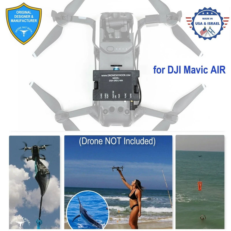 PROFESSIONAL Release Device , Drone Fishing , Payload Delivery for DJI Mavic AIR