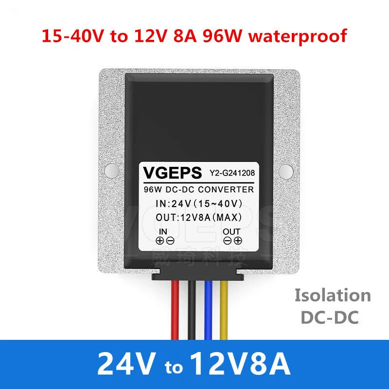 15-40V to 12V 8A 96W automotive isolated power regulator 100V to 12V