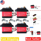 Upgraded 4pcs DS3218 20KG 270?? Waterproof Metal Gear Servo for RC Cars Robots