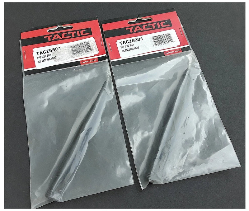 2-bag TACTIC FPV 5.8GHz SMA Rx Antenna Long 140mm 3dBi for FPV-RM1 Drone Monitor
