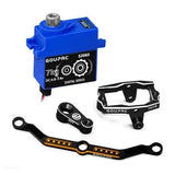 GOUPRC 7KG RC Digital Micro Servo for 1/18 TRX4M Servo RC Car, Black&tie Rods