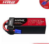 14.8V 4S 9500mAh LiPo battery with EC5 connector and black strap