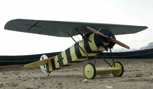 WW1 Fokker D-VIII 55" WS R/C Airplane Laser Cut Balsa Ply Short Kit With Plans