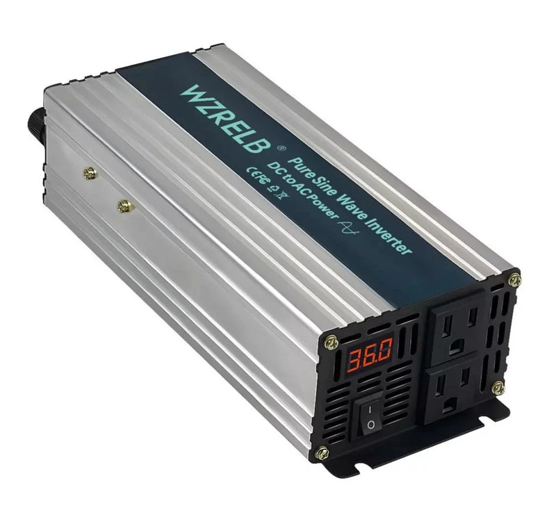600W Pure Sine Wave Inverter 36V to 120V 220V Power Converter Truck Camp Solar