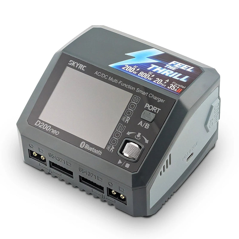 SKYRC D200 Neo Dual AC/DC Multi-Function LiPo Charger (6S/20A/AC-200W/DC-800W) Battery