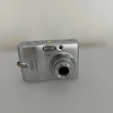 Nikon Silver Compact Digital Camera Easy to Use with Button Layout