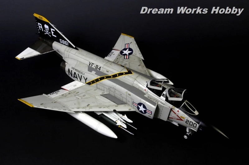 Award Winner Built Tamiya 1/32 F-4J Phantom II VF-84 Jolly Rogers  Marines