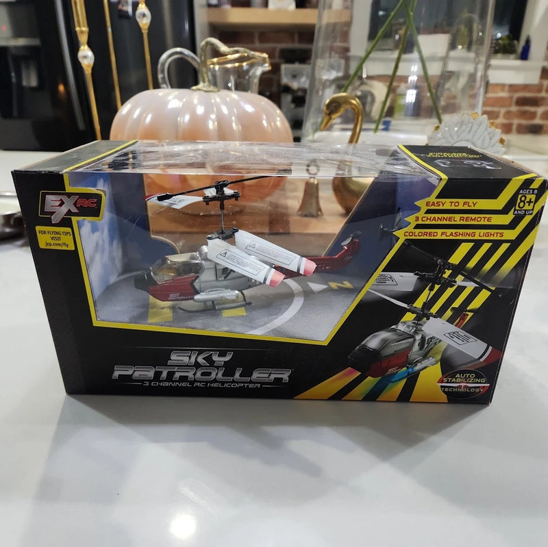 Excalibur Sky Patroller 3 Channel RC Helicopter Indoor/Outdoor Flight Toy