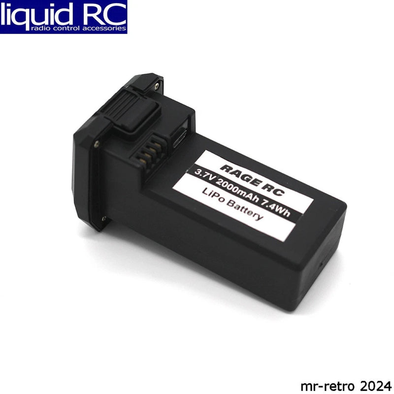 Rage RC 4557 3.7v 1s 2000mah LiPo Battery W/Case; Stinger 3.0