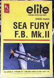 Sea Fury F.B. Mk.II 1/48 scale model kit box with photoetched parts (Elite HC9583)