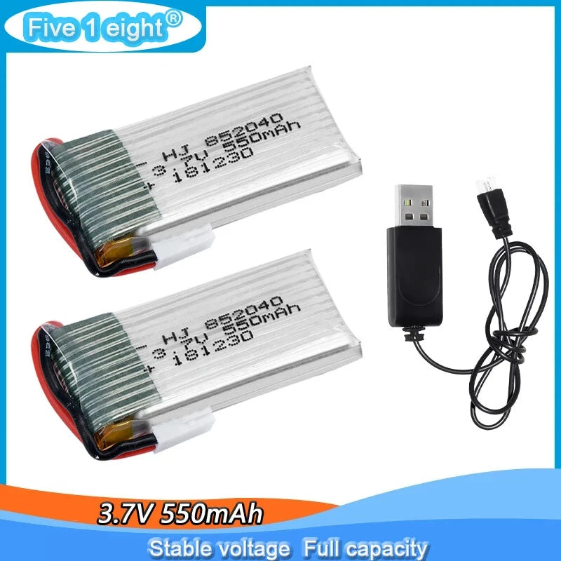 3.7V 550mAh Lipo Battery XH2.54 plug for JXD 523 523W H43WH RC Quadcopter Drone