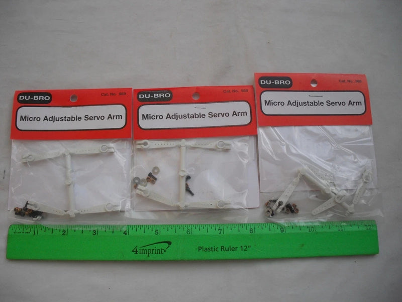 Lot of 3 Du-Bro 989 Micro Adjustable Servo Arm, RC R/C Plane Airplane Boat Car