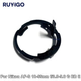 Nikon 18-55mm lens rear aperture dial lever and control ring, black plastic