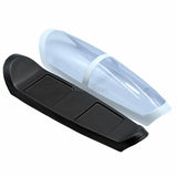 RC glider canopy set with light blue clear cover and black base
