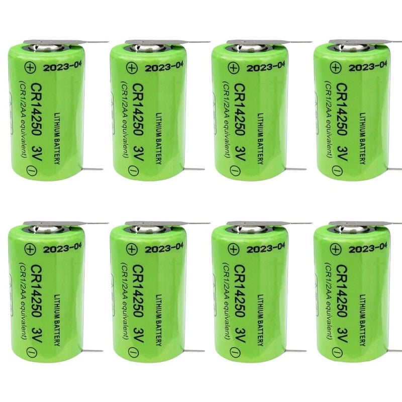 8pcs Welding Foot Model CR14250 Li-ion Battery 3V 850mAh Home Backup Battery NEW Battery