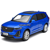 1/24 XT6 2023 SUV Model Car Metal Diecast Toy Cars Toys for Boys Kids Gifts Blue Battery