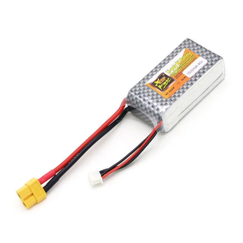 11.1V 1500Mah LiPo Battery XT60 Plug for RC Quadcopter Drone Helicopter Airplane Battery