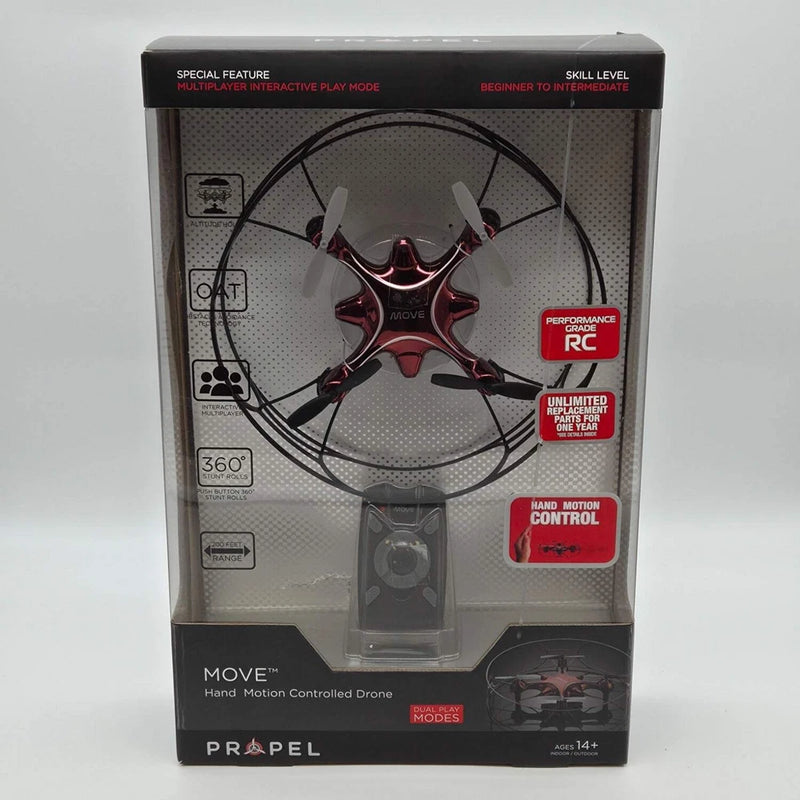 Hand motion controlled stunt drone LED in retail box, 360° move design
