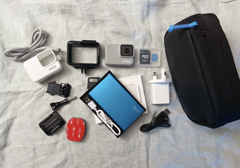 GoPro HERO7 White 1080p Action Camera Touch Screen + Powerbank 64GB SD