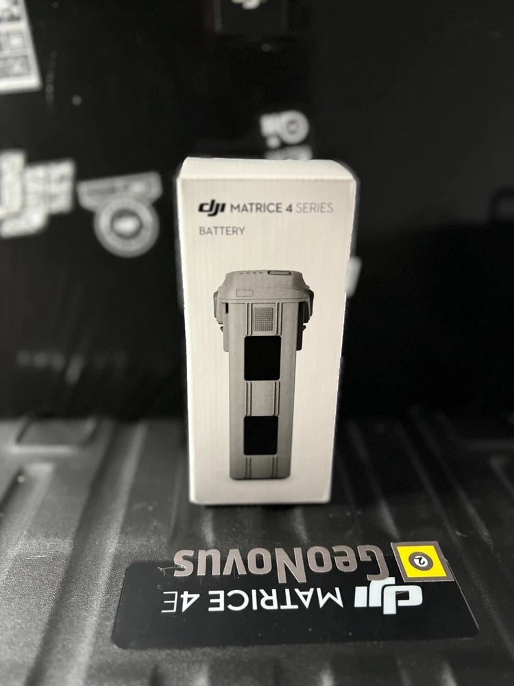 DJI Matrice 4 series battery in retail box with illustrated battery