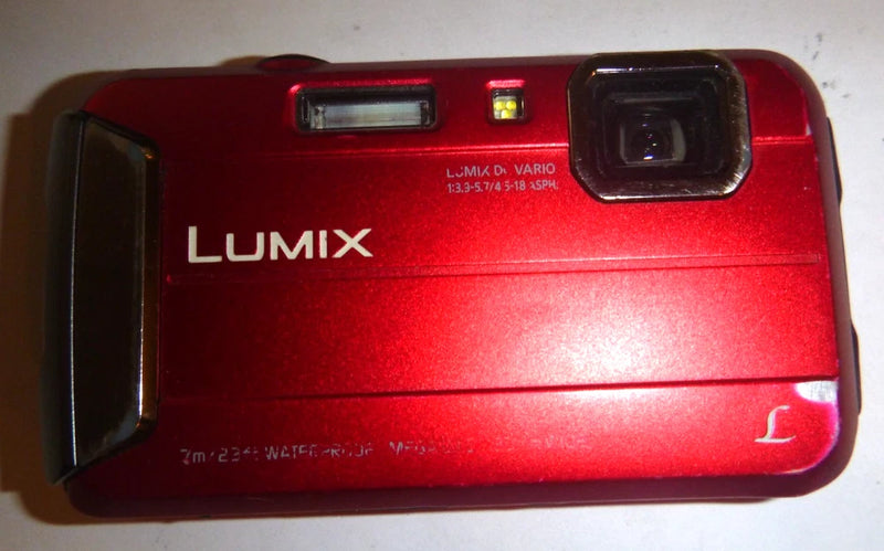 Panasonic Waterproof Digital Camera - DMC-TS25 Red NO CHARGER Battery Only