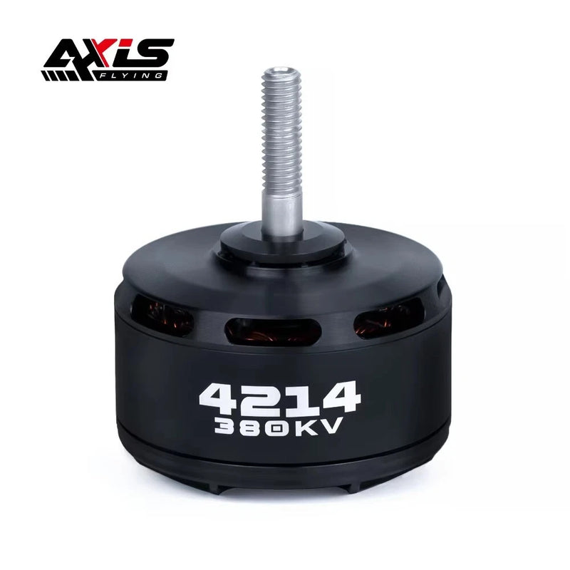AxisFlying 4214 380KV brushless motor with threaded shaft, black cylindrical FPV DIY part