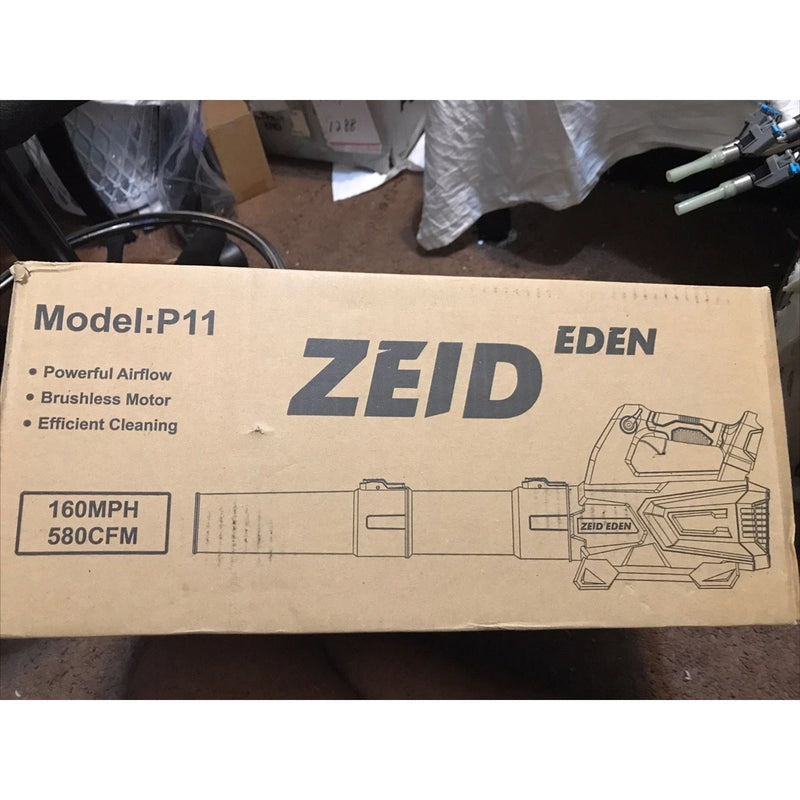 ZEID EDEN Model P11 handheld leaf blower compatible with 18-21V MAKITA Battery. Battery