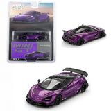 MINI GT LBWK LB Works Liberty Walk McLareb 720S Purple 1:64 Diecast Model 841-4J