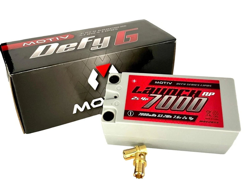 Motiv LAUNCH Graphene Fat Shorty LiPo 2S4P 7000mah w/8mm Bullet MOV2055 Battery