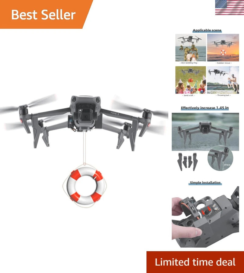 BRDRC Airdrop System for DJI Mavic 3 Classic,Release and Drop Professional De...