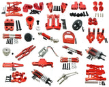 Arm/Shock Absorber/Motor Gears Metal Upparts for Wltoys 1/12 12429 RC Car Red